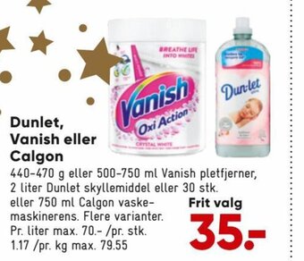 Bilka Dunlet, Vanish Eller Calgon tilbud