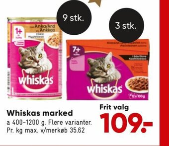 Bilka Whiskas Marked tilbud