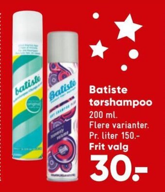 Bilka Batiste Tørshampoo tilbud