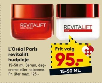Bilka L'Oréal Paris Revitalift Hudpleje tilbud