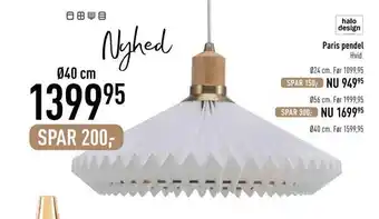 Imerco Paris pendel tilbud