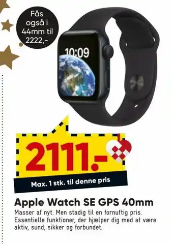 Bilka Apple Watch SE GPS 40 mm tilbud