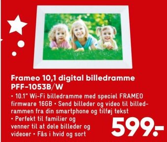 Bilka Frameo 10.1 Digital Billedramme PFF-1053B/W tilbud
