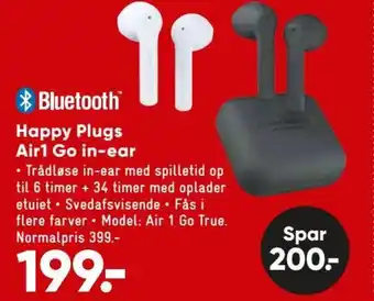 Bilka Happy Plugs Air1 Go In-Ear tilbud