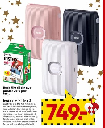 Bilka Instax Mini Link 2 tilbud