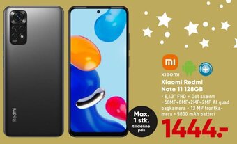 Bilka Xiaomi Redmi Note 11 128GB tilbud