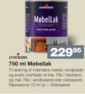Bauhaus Junckers møbellak tilbud