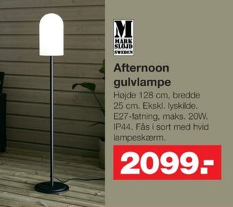 Bauhaus Markslöjd gulvlampe tilbud