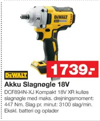 Bauhaus Dewalt slagnøgle tilbud
