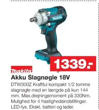 Bauhaus Makita slagnøgle tilbud