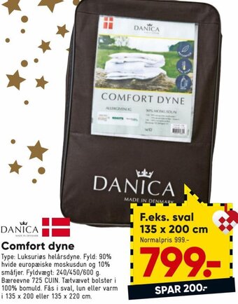 Bilka Comfort dyne tilbud