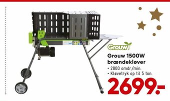 Bilka Grouw 1500W brændekløver tilbud