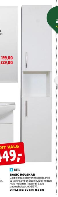 jem & fix Basic højskab tilbud
