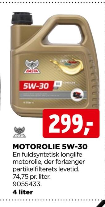 jem & fix Motorolie 5w-30 tilbud