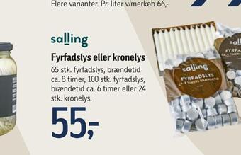 Føtex Fyrfadslys eller kronelys tilbud