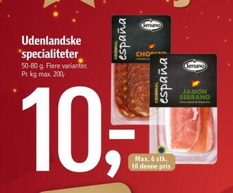 Udenlandske specialiteter