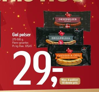 Føtex Gøl pølser tilbud