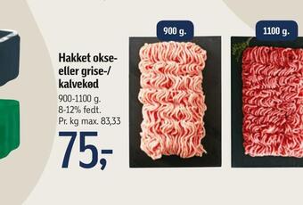 Føtex Hakket okse eller grise-/ kalvekød tilbud
