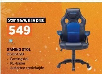 Power Gaming stol tilbud
