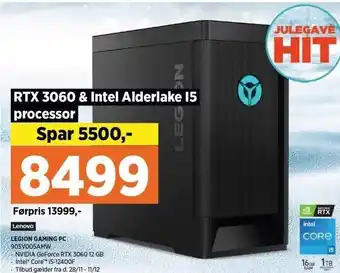 Power Legion gaming pc tilbud