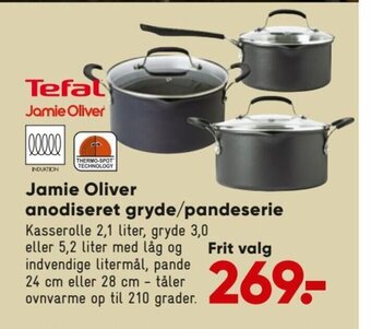 Bilka Jamie Oliver Anodiseret Gryde/ Pandeserie tilbud