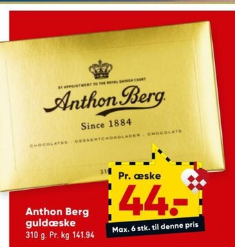 Bilka Anthon Berg Guldæske tilbud