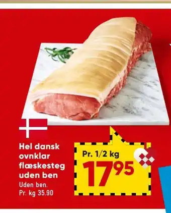 Bilka Hel Dansk ovnklar flæskestag uden ben tilbud
