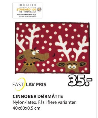 JYSK Cinnober Dørmåtte tilbud