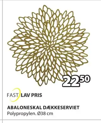 JYSK Abaloneskal Dækkeserviet tilbud