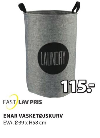 JYSK Enar Vasketøjskurv tilbud