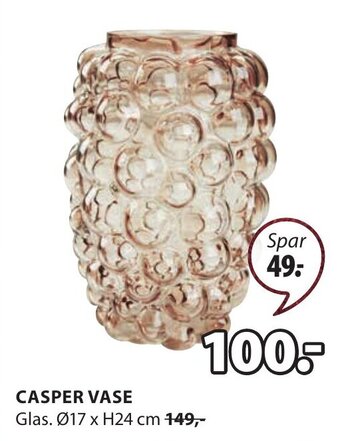 JYSK Casper Vase tilbud
