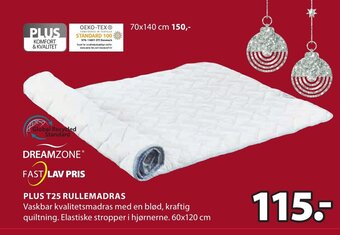 JYSK Plus T25 Rullemadras tilbud