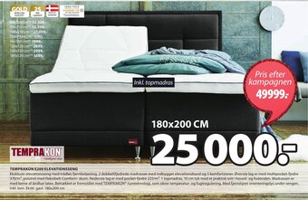 JYSK Temprakon E200 Elevationsseng tilbud