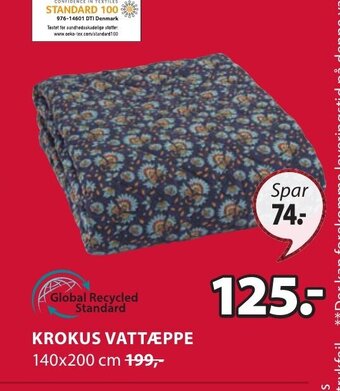 JYSK Krokus Vattæppe tilbud
