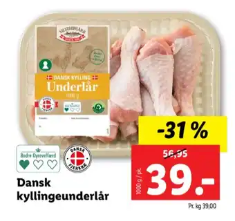 Lidl Vilstrupgård kyllingeunderlår tilbud
