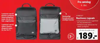 Lidl Topmove rygsæk tilbud