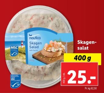 Lidl Nautica skagensalat tilbud