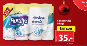 Lidl Floralys køkkenrulle tilbud