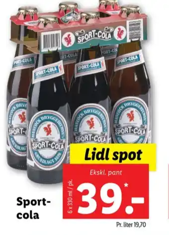 Lidl Sport-cola sodavand tilbud