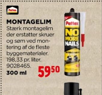 jem & fix Pattex montagelim tilbud