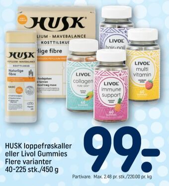REMA 1000 Husk kosttilskud tilbud