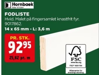 jem & fix Hornbaek fodliste tilbud