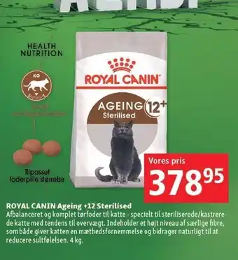 Maxi Zoo Royal canin ageing +12 sterilised 4 kg tilbud