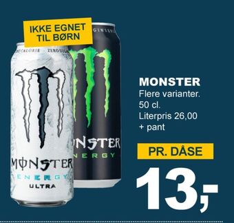 Let-Køb Monster energidrik tilbud
