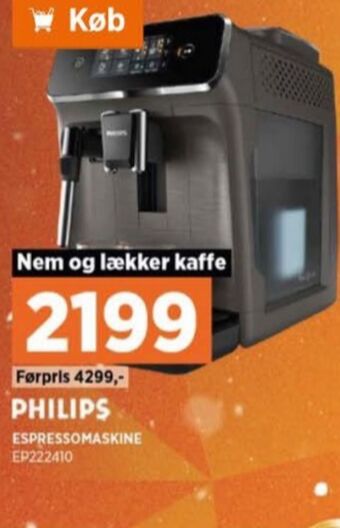 Power Philips espressomaskine tilbud