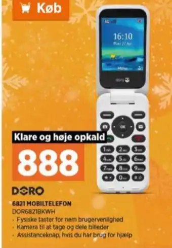 Power Doro 6821 mobiltelefon tilbud