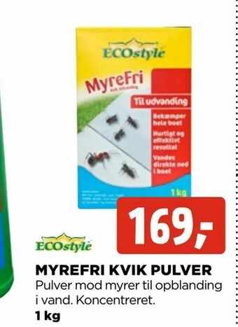 jem & fix Myrefri kvik pulver tilbud