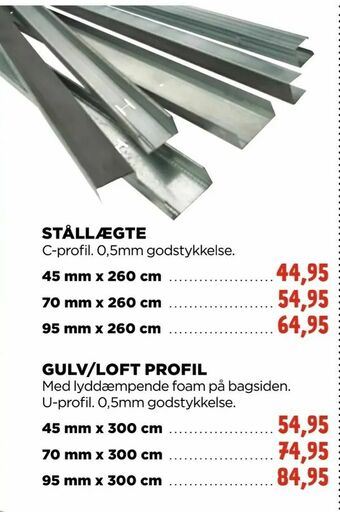 jem & fix Gulv/loft profil tilbud