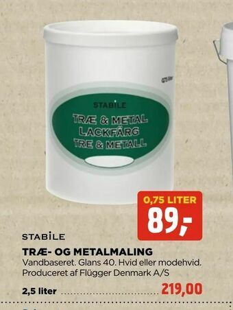 jem & fix Træ- og metalmaling tilbud