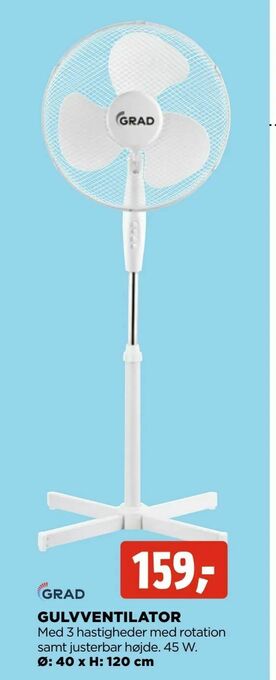 jem & fix Gulvventilator tilbud